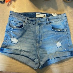 Garage Retro high waist denim shorts